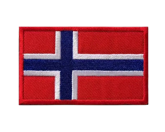 Norges Flagg Borrelås Bag Patch